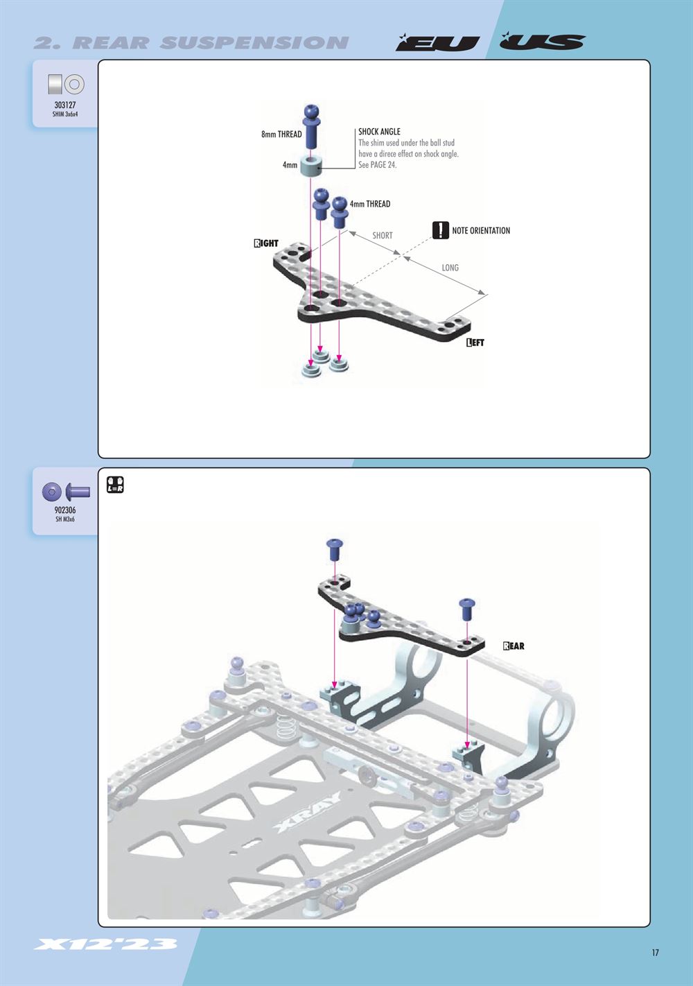 Xray - X12 2023 EU Specs (X12'23 EU) - Manual - Page 17