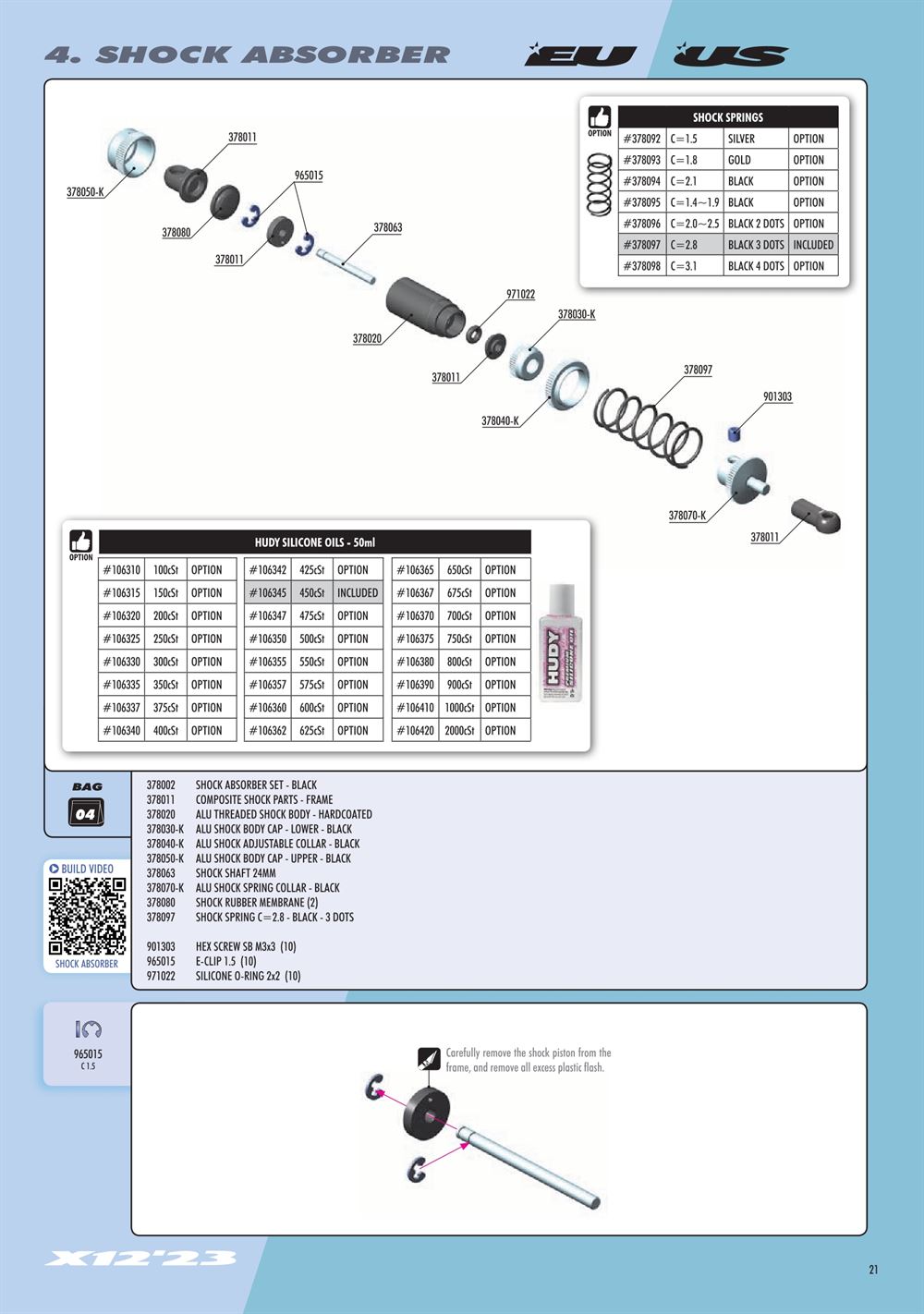 Xray - X12 2023 EU Specs (X12'23 EU) - Manual - Page 21