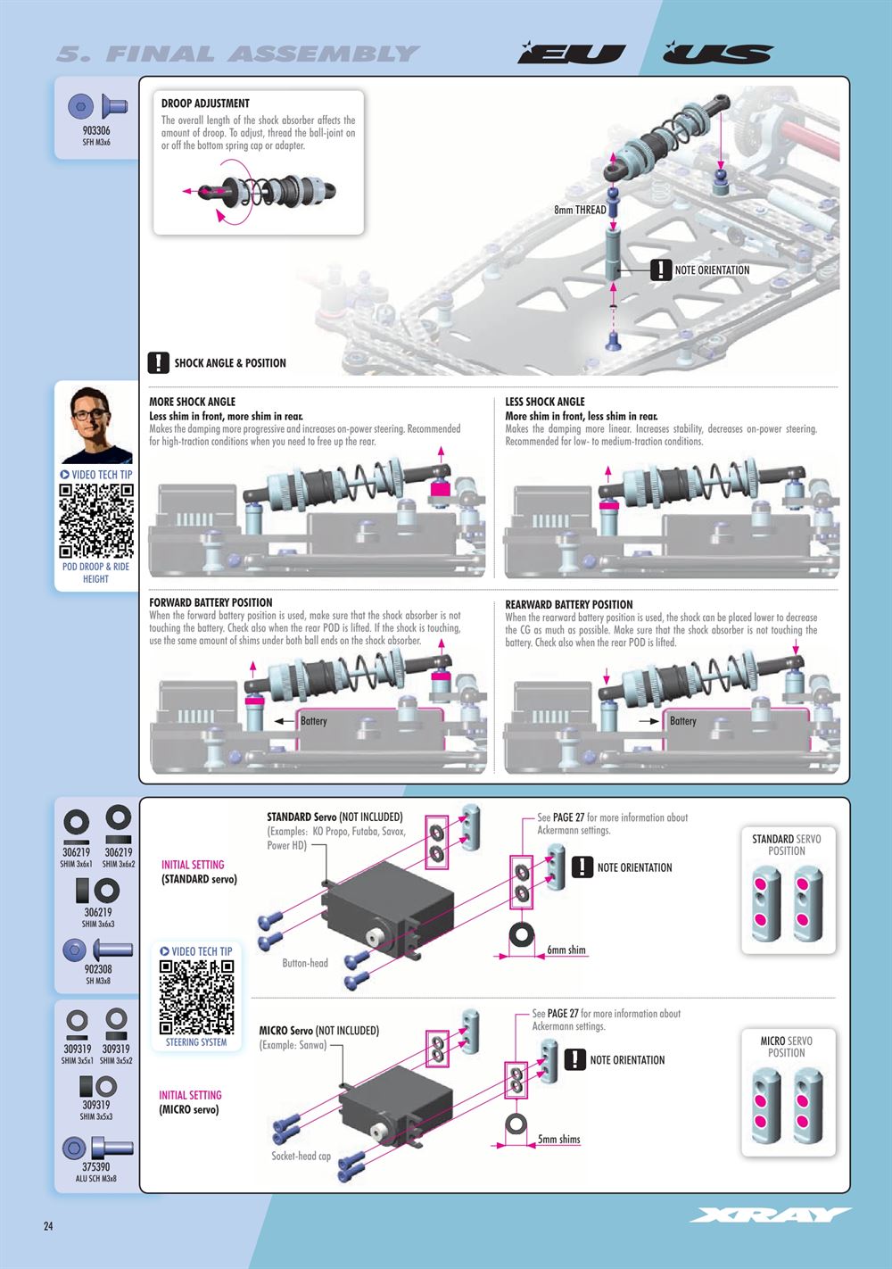 Xray - X12 2023 EU Specs (X12'23 EU) - Manual - Page 24