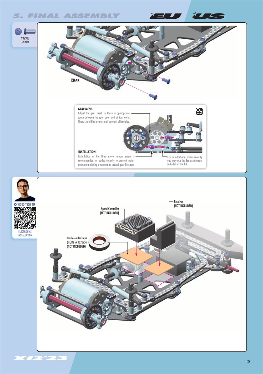 Xray - X12 2023 EU Specs (X12'23 EU) - Manual - Page 29