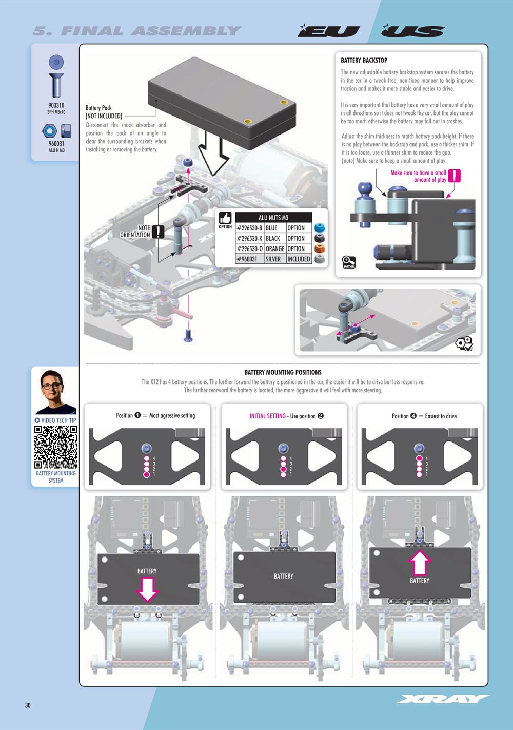 Xray - X12 2023 EU Specs (X12'23 EU) - Manual - Page 30