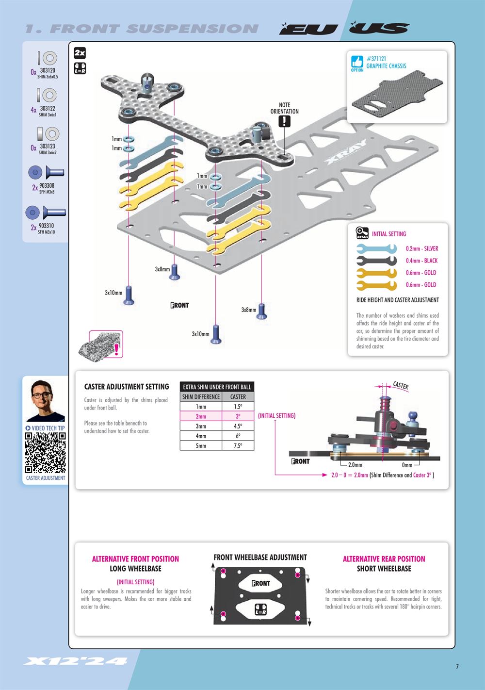 Xray - X12 2024 EU Specs (X12'24 EU) - Manual - Page 7