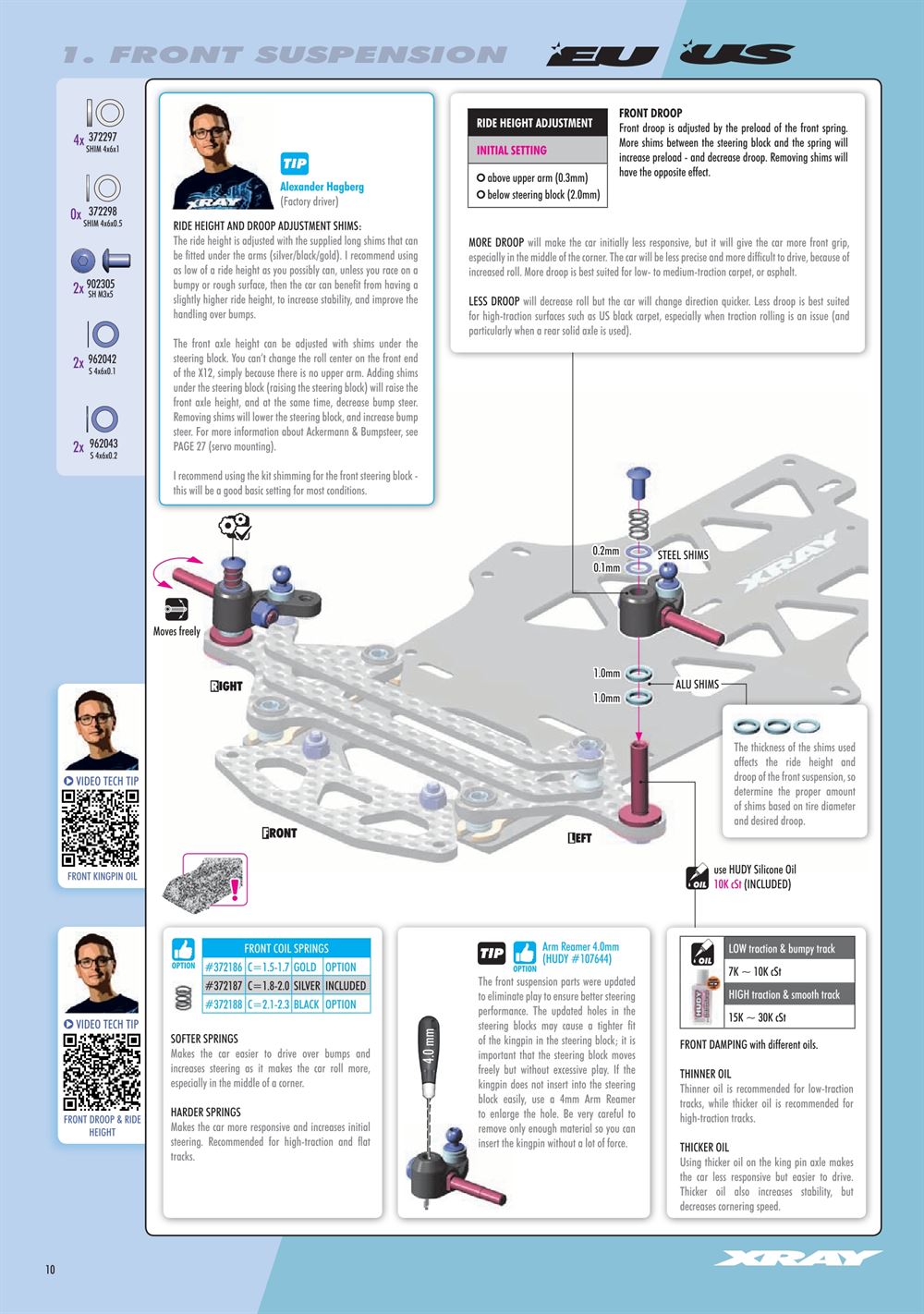 Xray - X12 2024 EU Specs (X12'24 EU) - Manual - Page 10