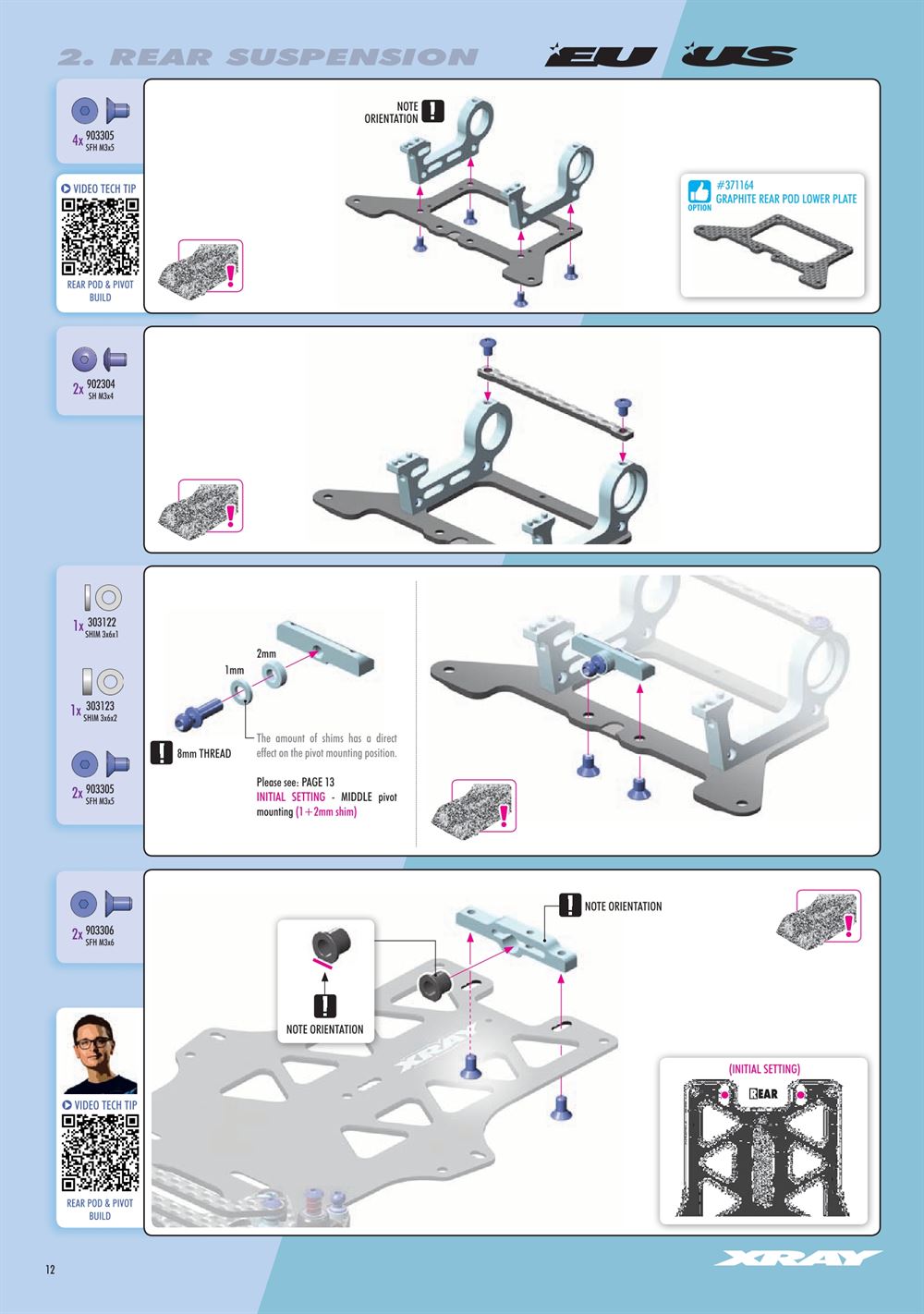 Xray - X12 2024 EU Specs (X12'24 EU) - Manual - Page 12