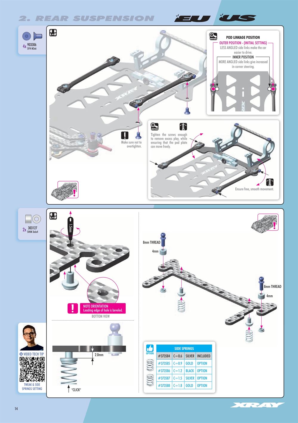 Xray - X12 2024 EU Specs (X12'24 EU) - Manual - Page 14
