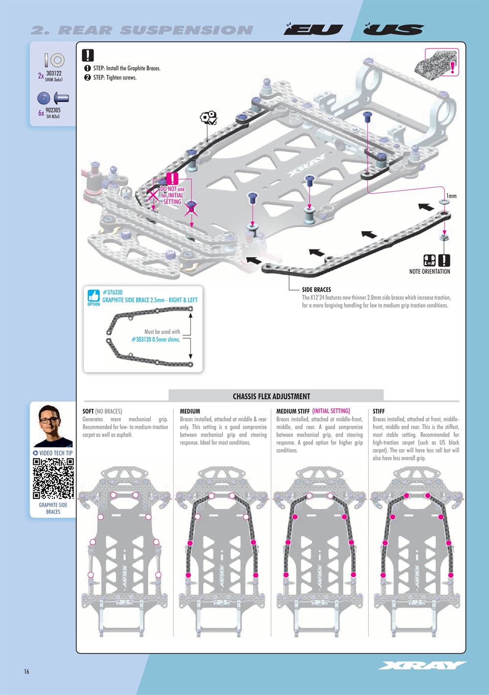 Xray - X12 2024 EU Specs (X12'24 EU) - Manual - Page 16