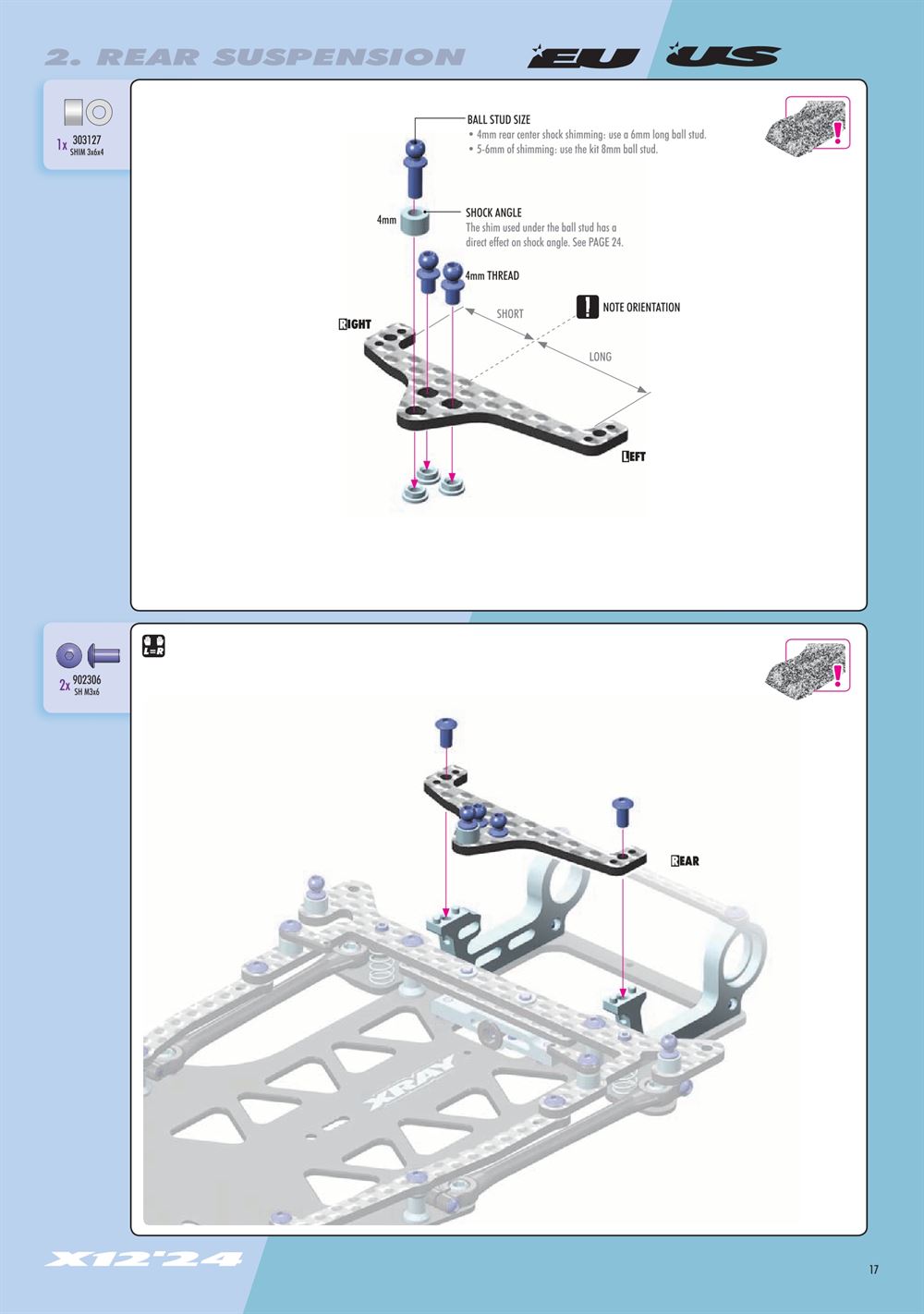 Xray - X12 2024 EU Specs (X12'24 EU) - Manual - Page 17