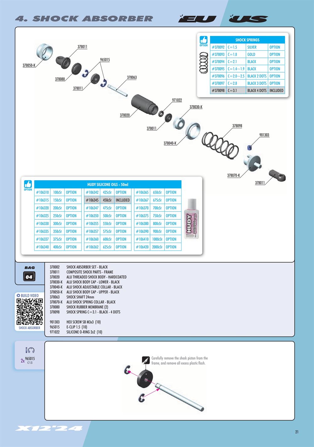 Xray - X12 2024 EU Specs (X12'24 EU) - Manual - Page 21