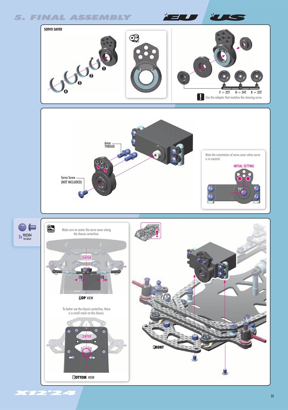 Xray - X12 2024 EU Specs (X12'24 EU) - Manual - Page 25