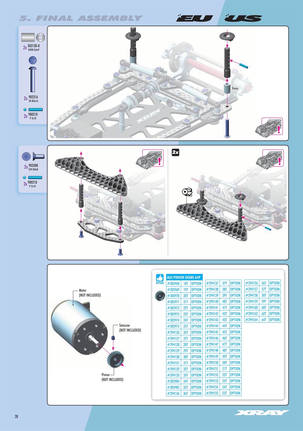 Xray - X12 2024 EU Specs (X12'24 EU) - Manual - Page 28