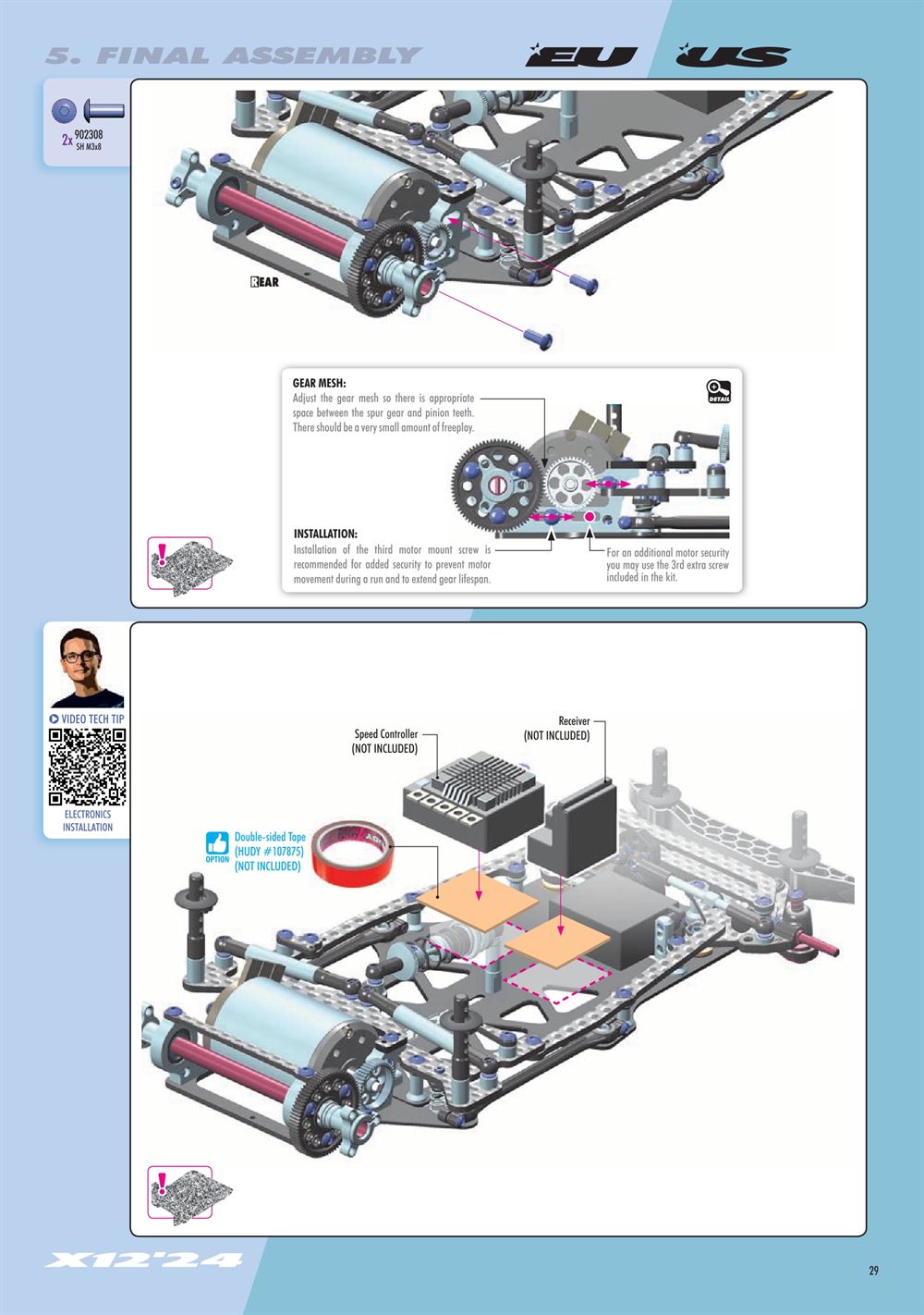 Xray - X12 2024 EU Specs (X12'24 EU) - Manual - Page 29