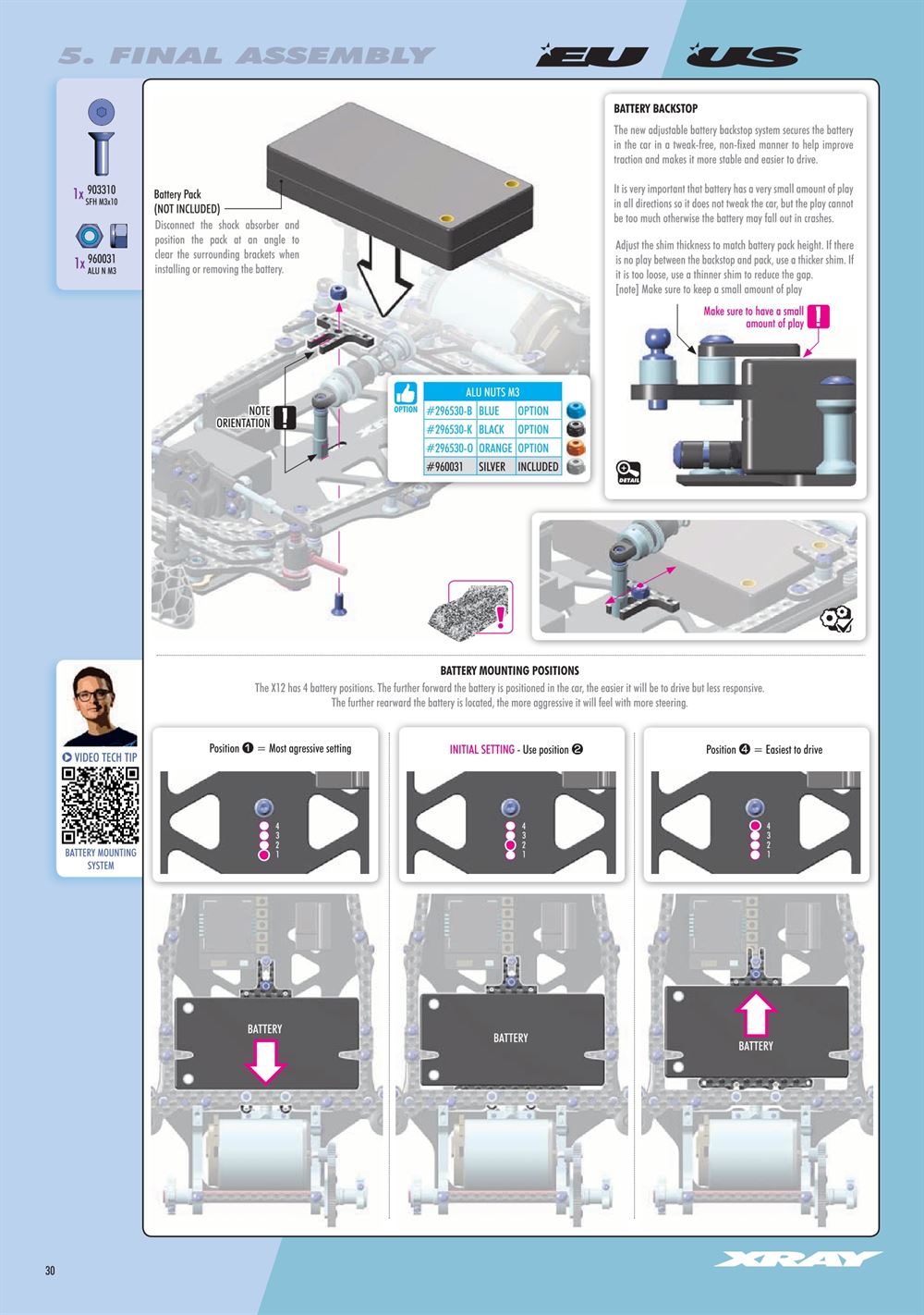 Xray - X12 2024 EU Specs (X12'24 EU) - Manual - Page 30