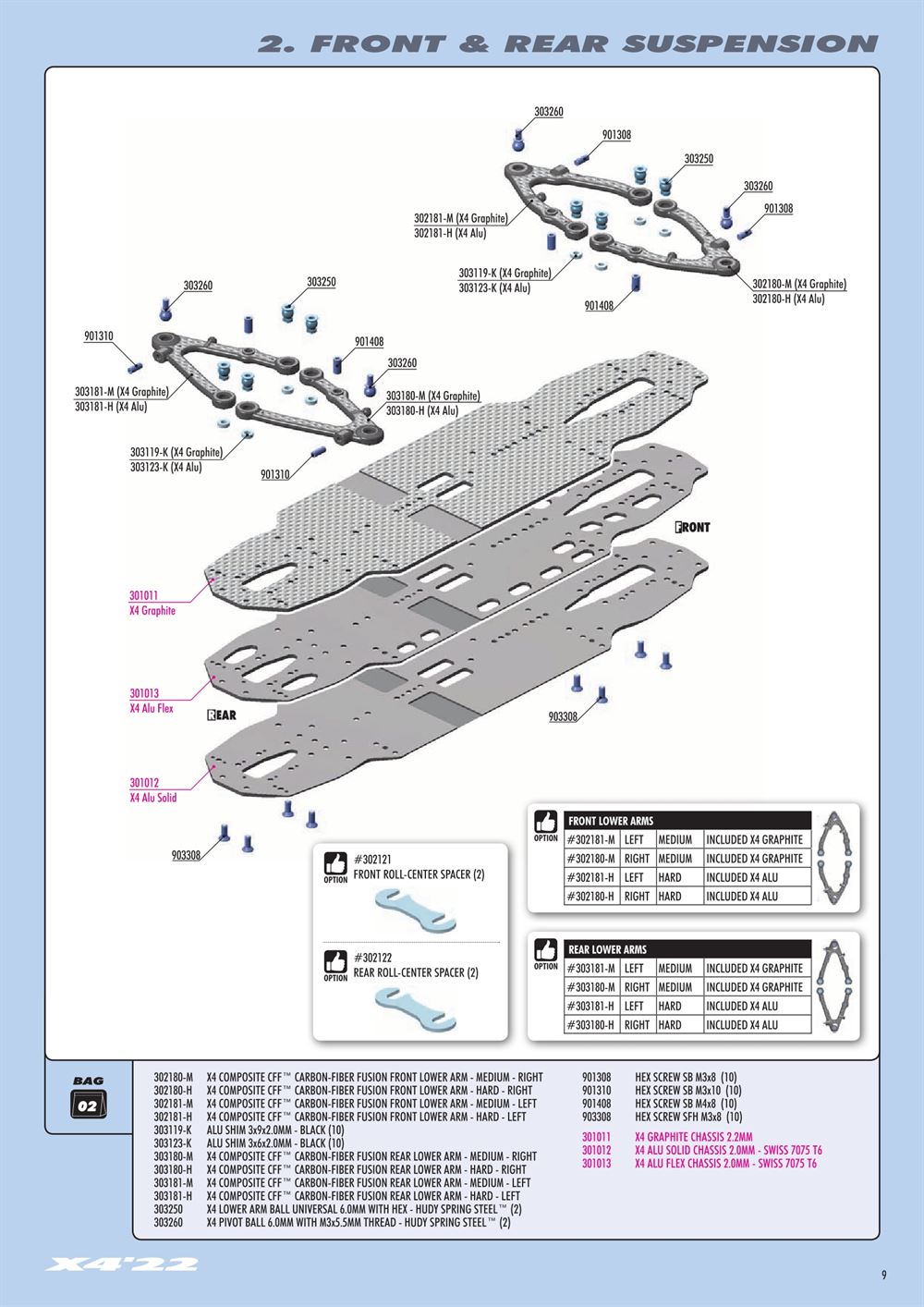 Xray - X4 2022 (X4'22) - Manual - Page 9