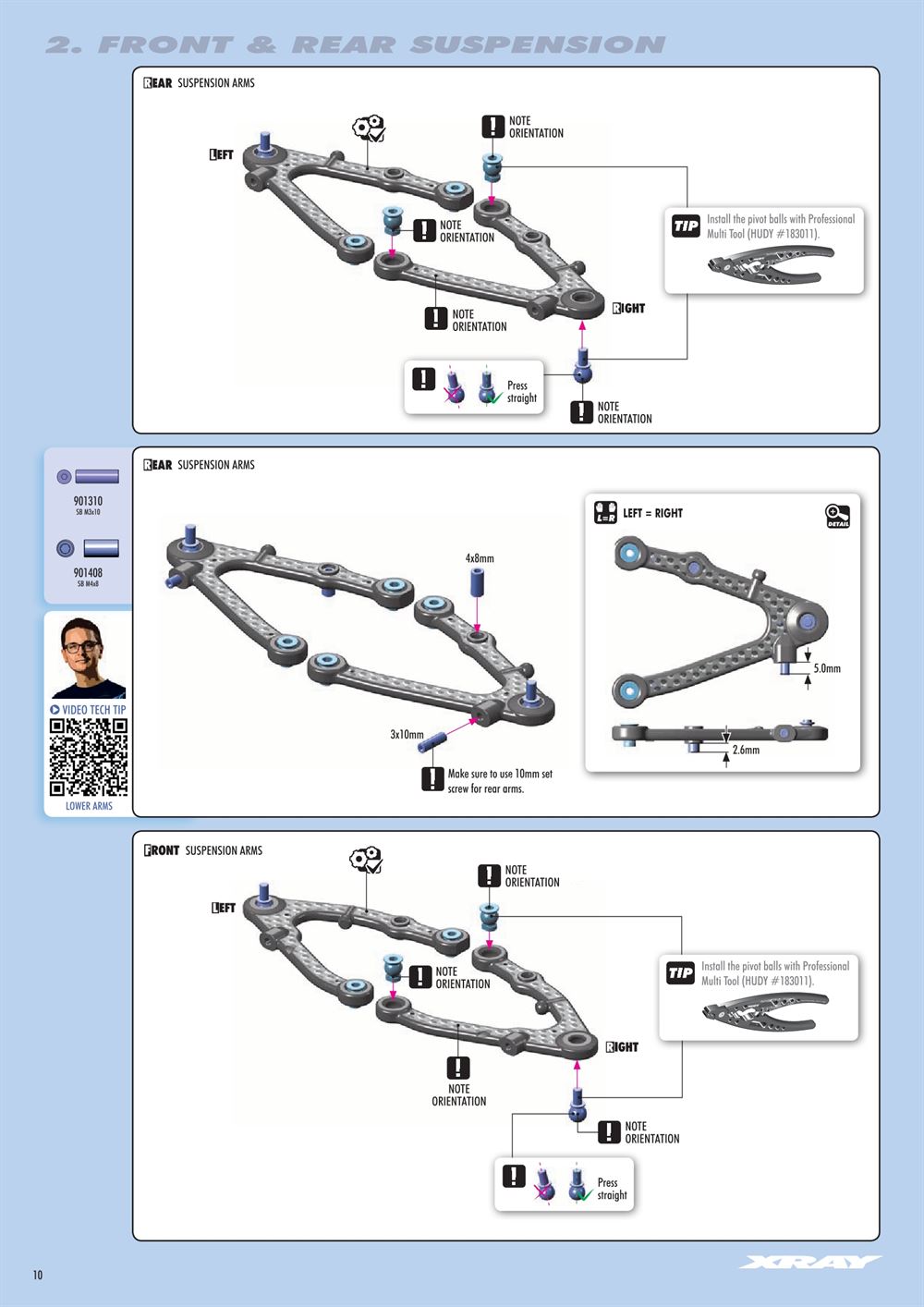 Xray - X4 2022 (X4'22) - Manual - Page 10