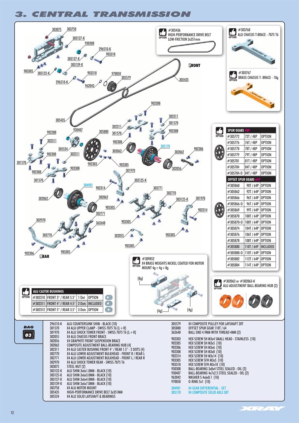 Xray - X4 2022 (X4'22) - Manual - Page 12