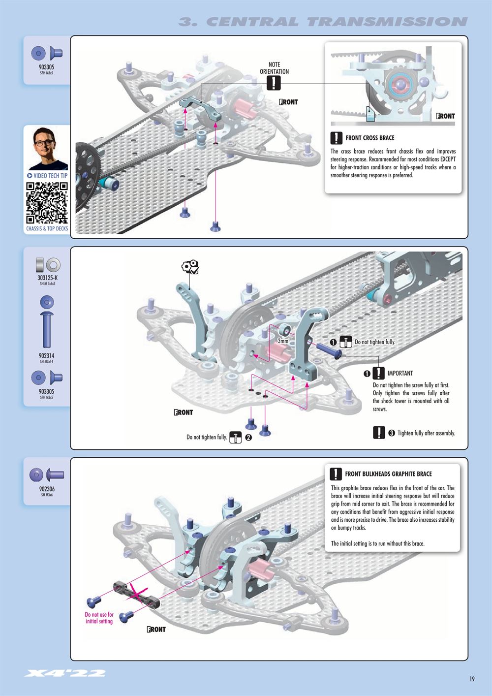 Xray - X4 2022 (X4'22) - Manual - Page 19