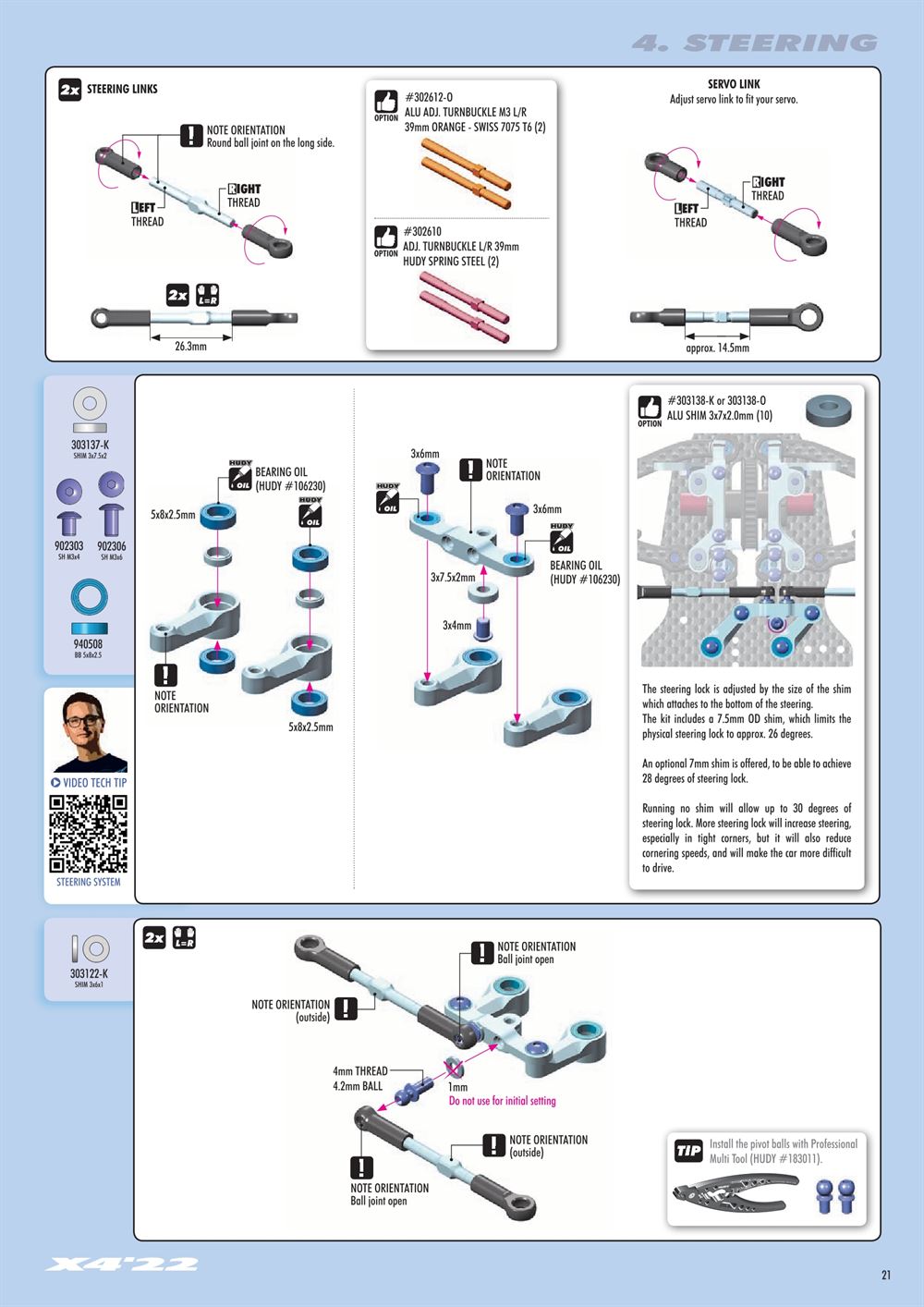 Xray - X4 2022 (X4'22) - Manual - Page 21