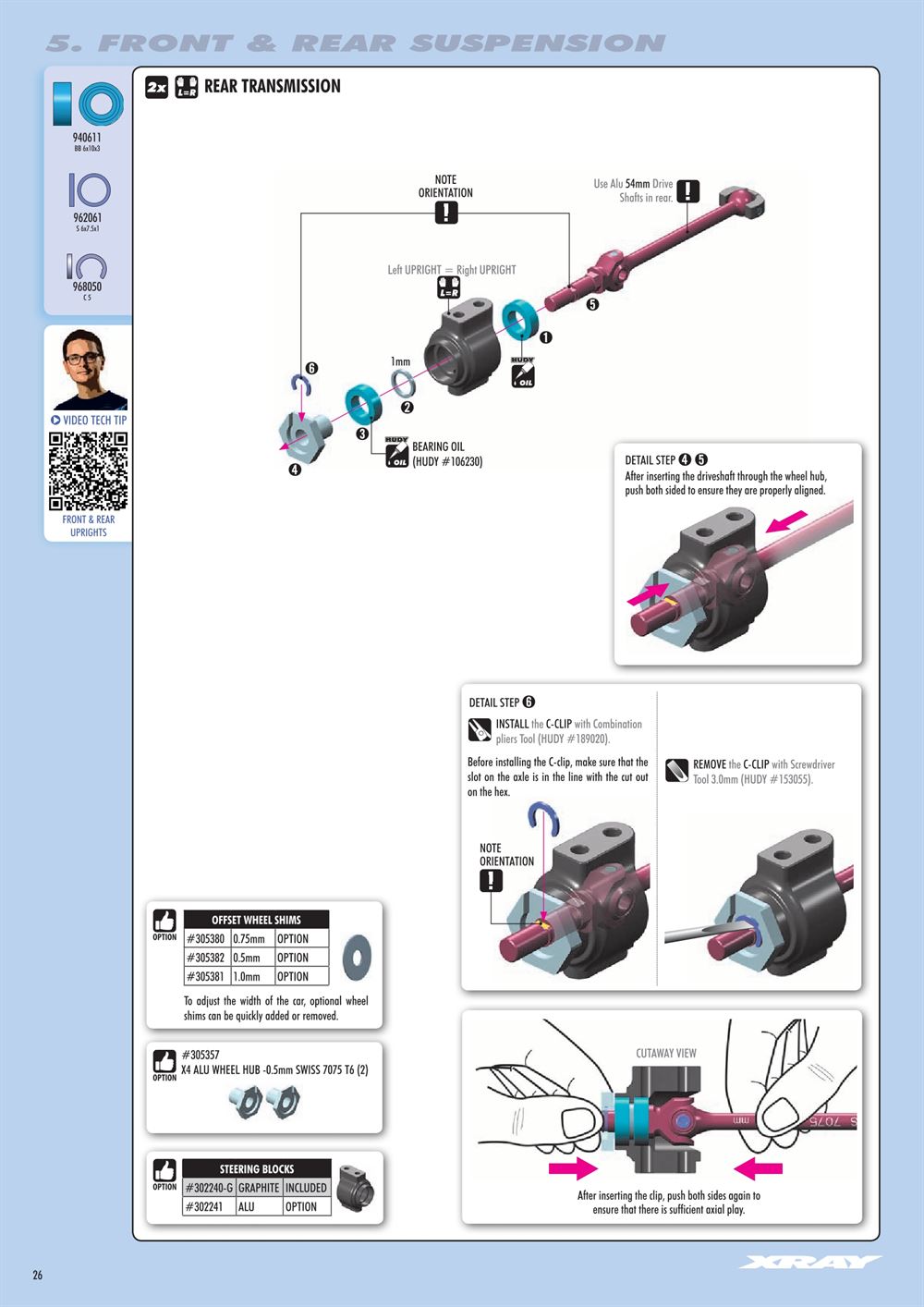 Xray - X4 2022 (X4'22) - Manual - Page 26