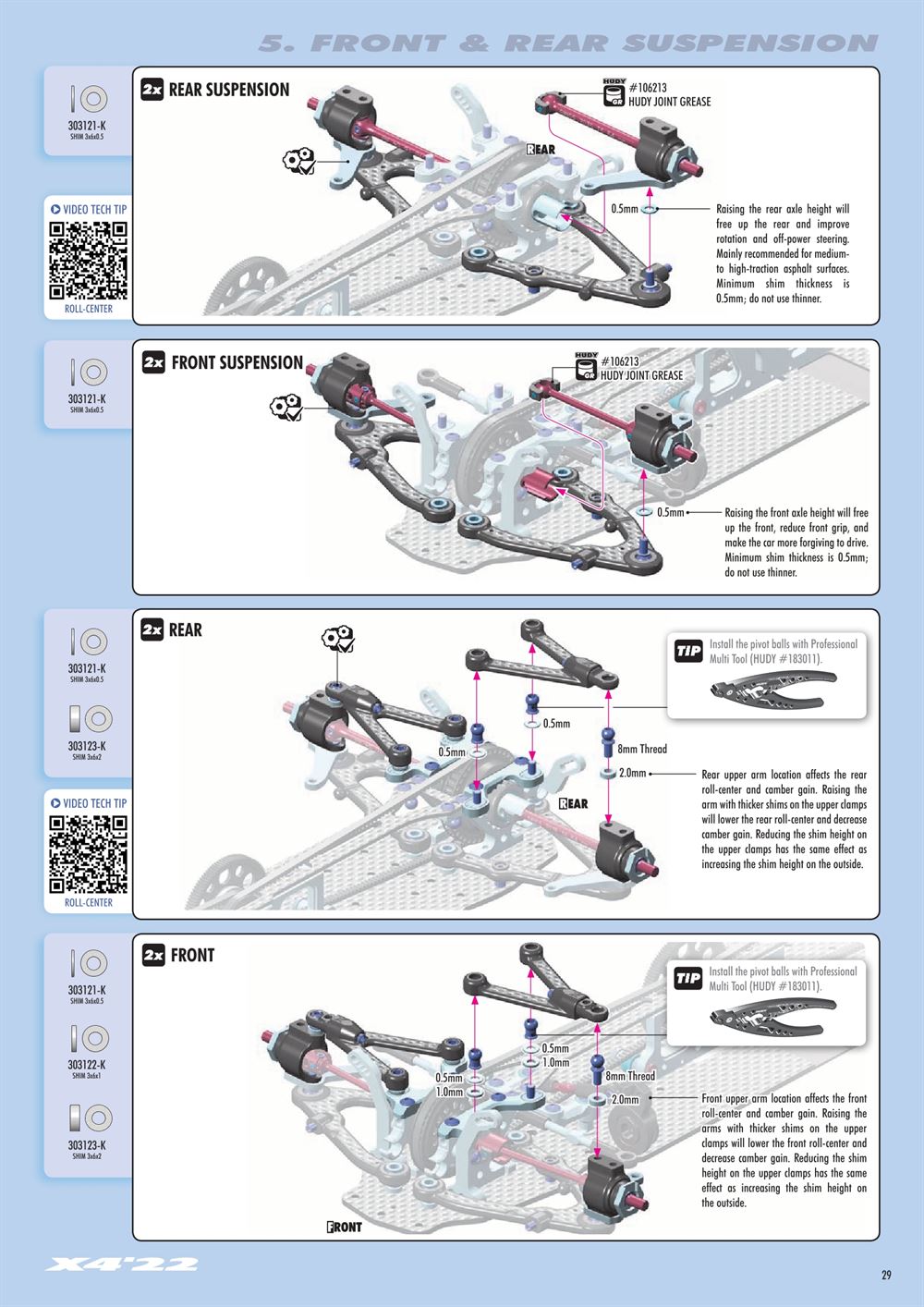 Xray - X4 2022 (X4'22) - Manual - Page 29