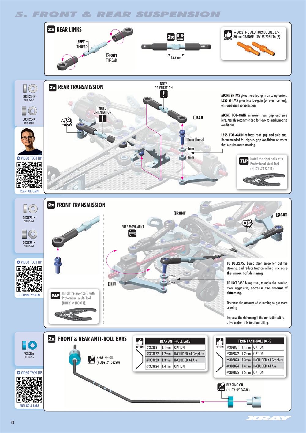 Xray - X4 2022 (X4'22) - Manual - Page 30