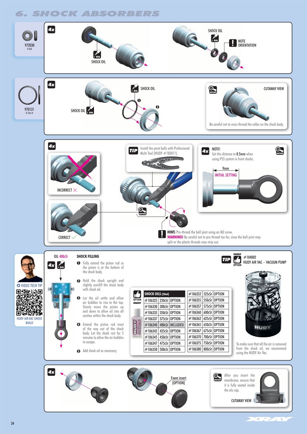 Xray - X4 2022 (X4'22) - Manual - Page 34