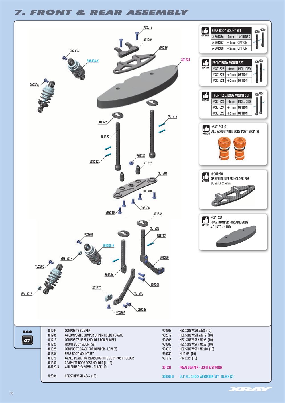 Xray - X4 2022 (X4'22) - Manual - Page 36