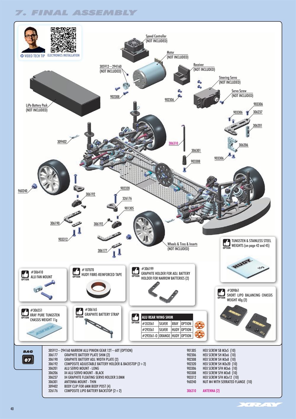 Xray - X4 2022 (X4'22) - Manual - Page 40