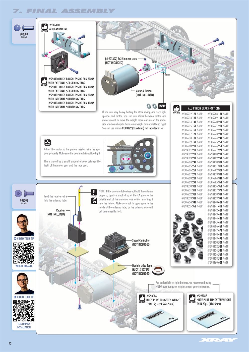 Xray - X4 2022 (X4'22) - Manual - Page 42