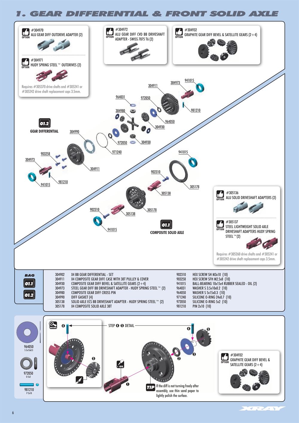 Xray - X4 2023 (X4'23) - Manual - Page 6