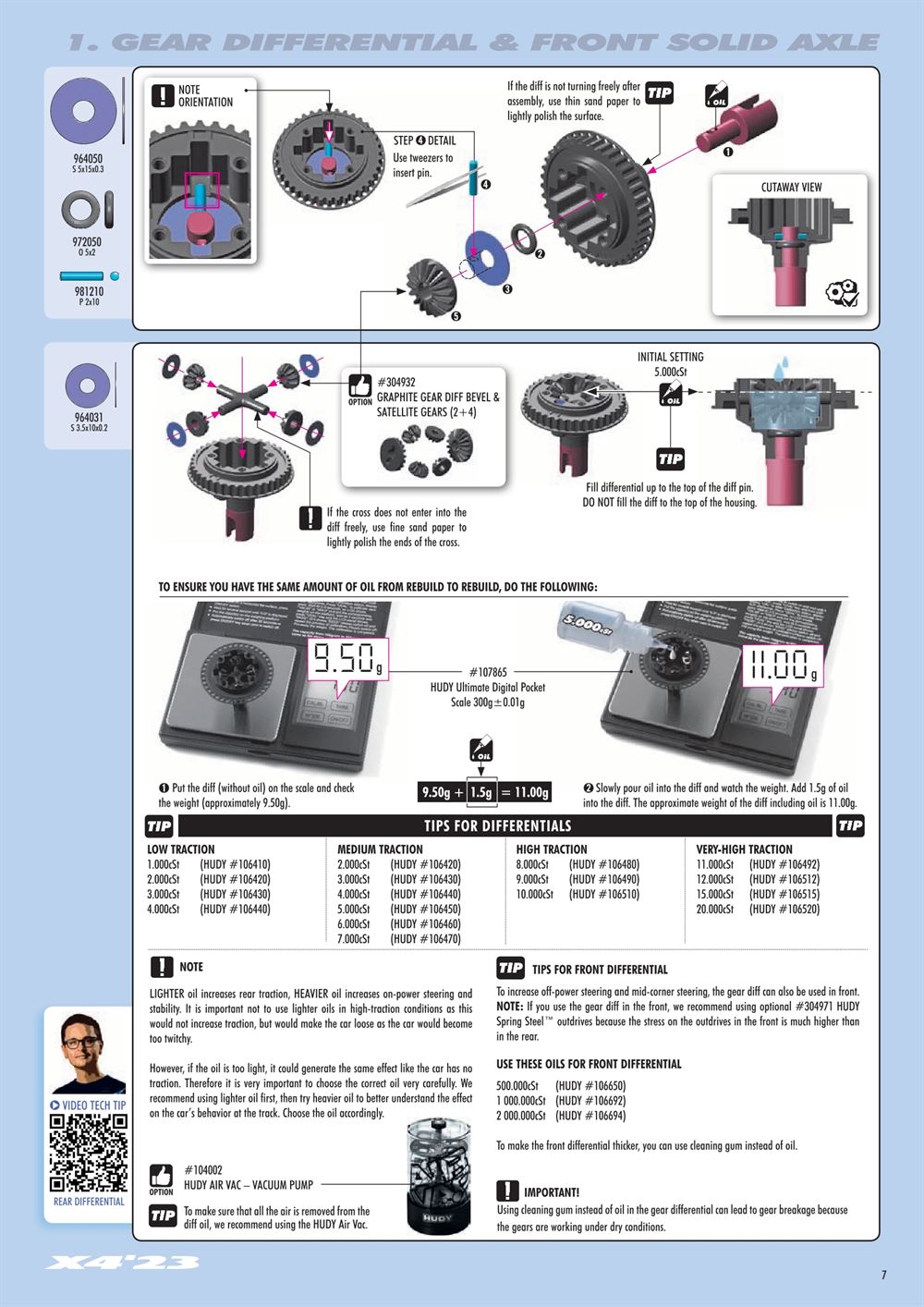 Xray - X4 2023 (X4'23) - Manual - Page 7