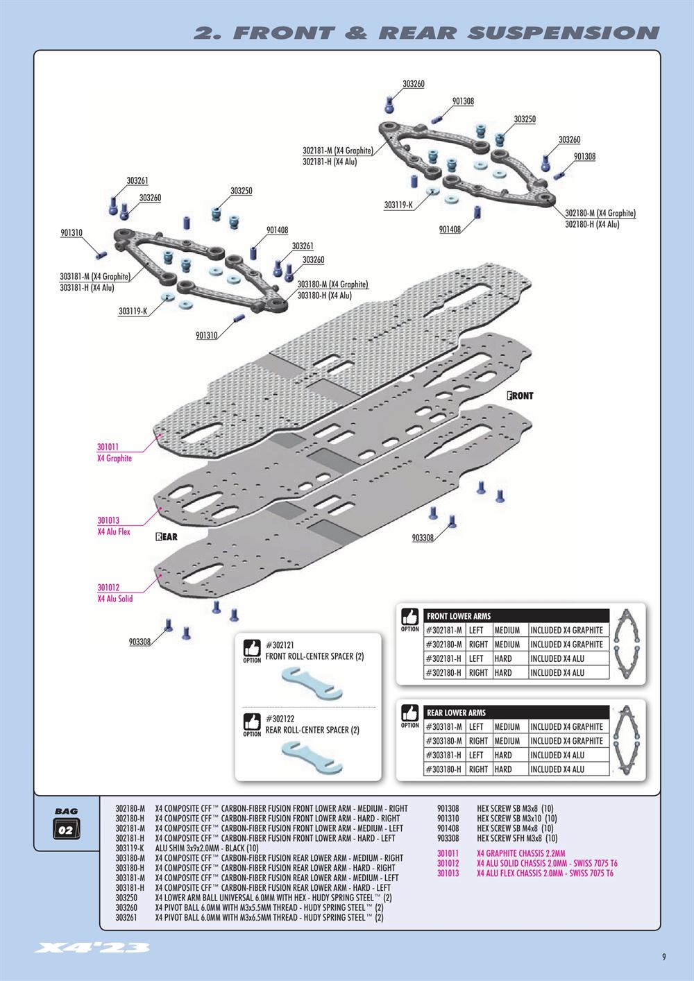Xray - X4 2023 (X4'23) - Manual - Page 9
