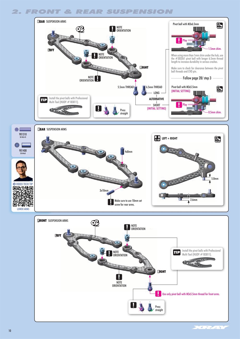 Xray - X4 2023 (X4'23) - Manual - Page 10
