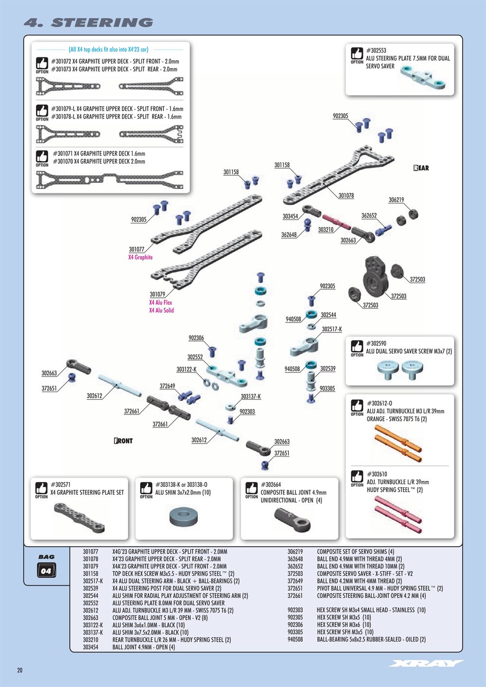 Xray - X4 2023 (X4'23) - Manual - Page 20