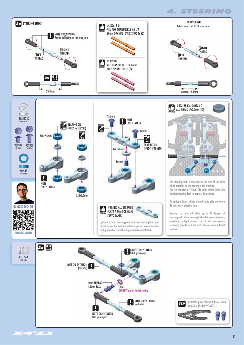 Xray - X4 2023 (X4'23) - Manual - Page 21