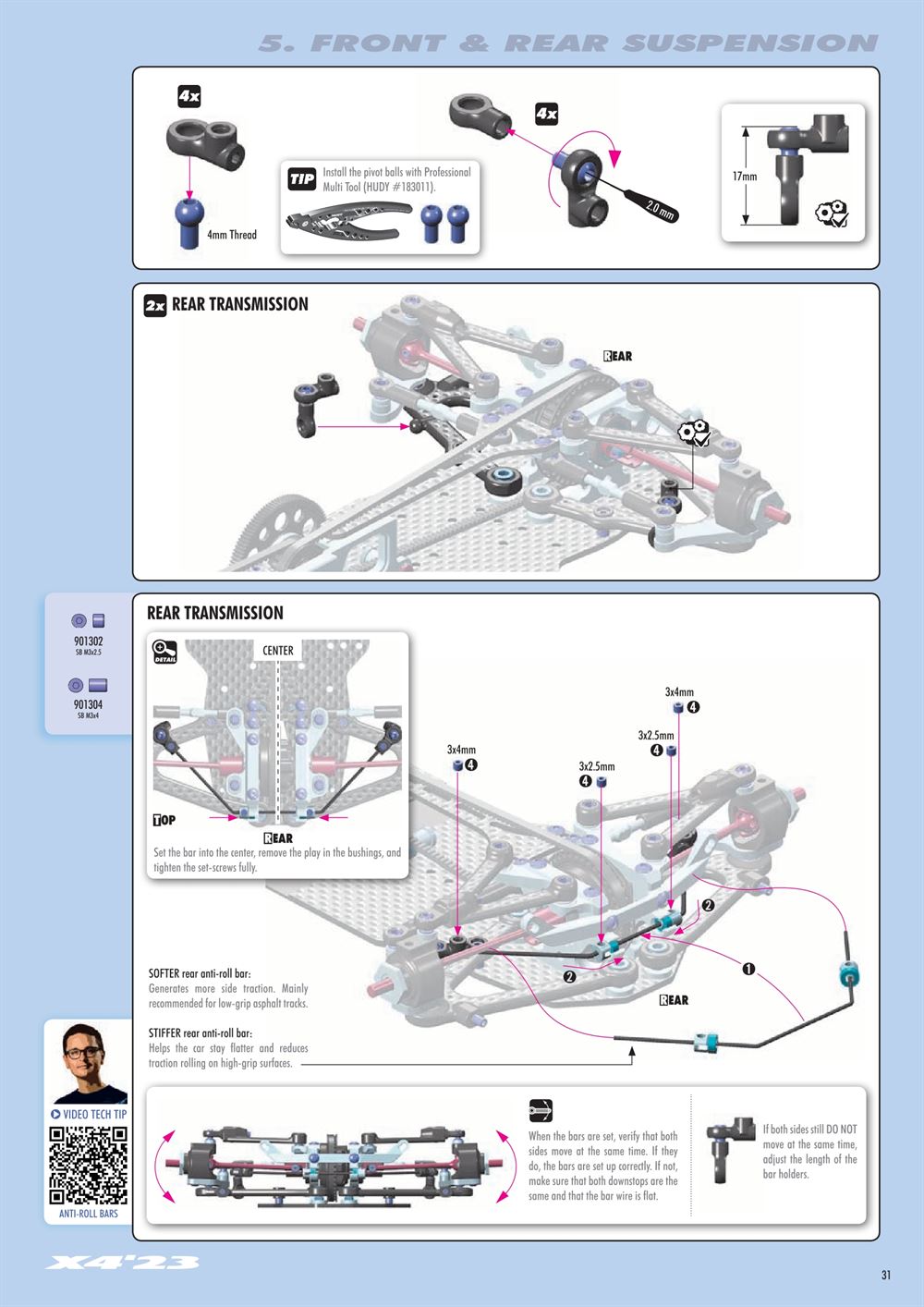Xray - X4 2023 (X4'23) - Manual - Page 31
