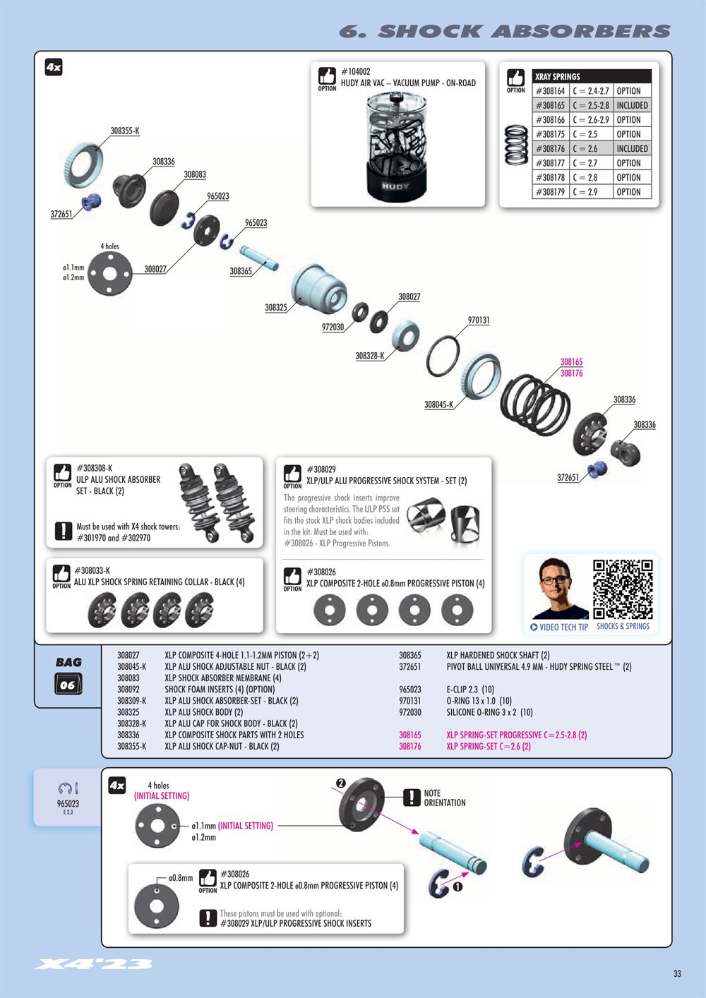 Xray - X4 2023 (X4'23) - Manual - Page 33