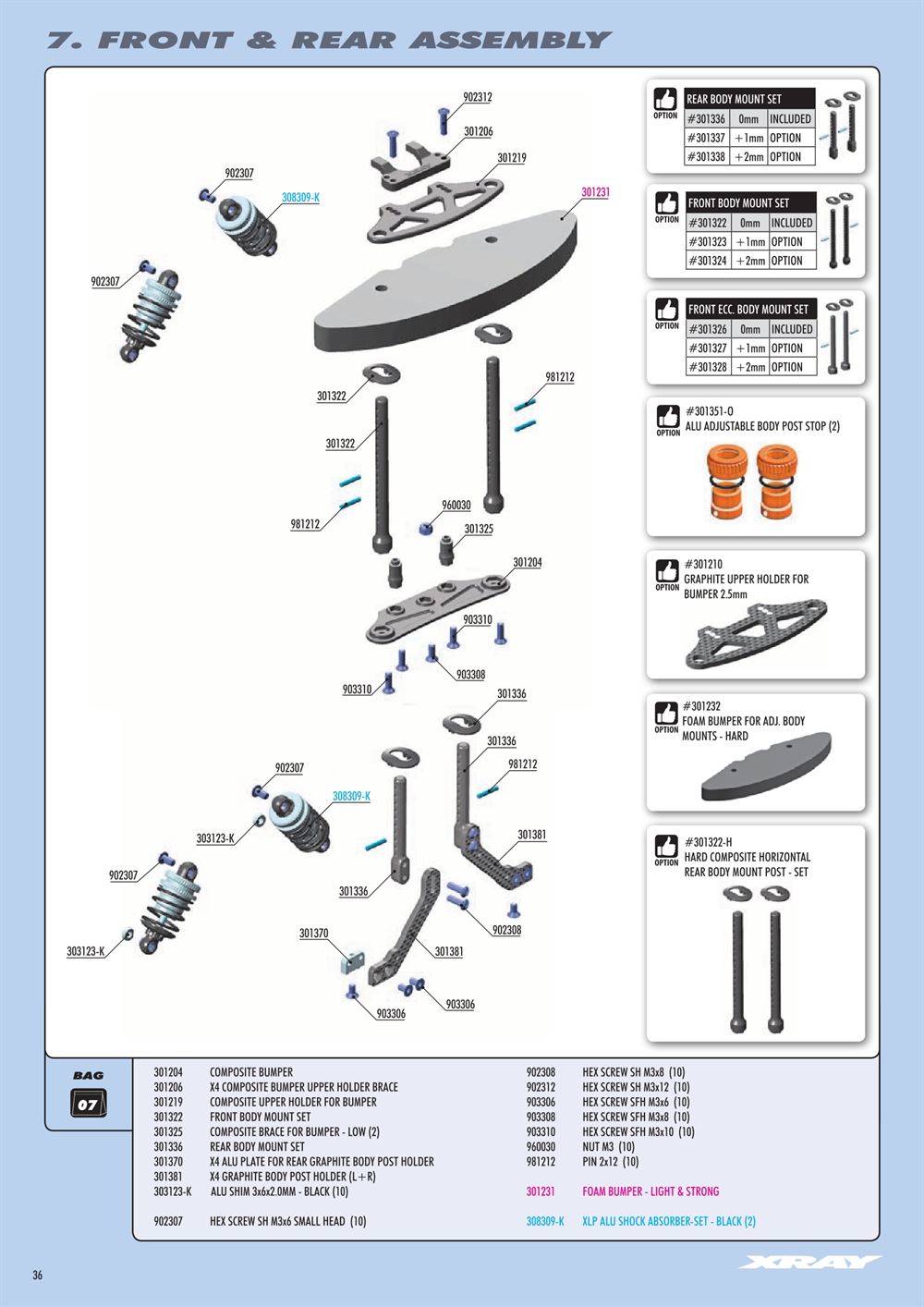 Xray - X4 2023 (X4'23) - Manual - Page 36