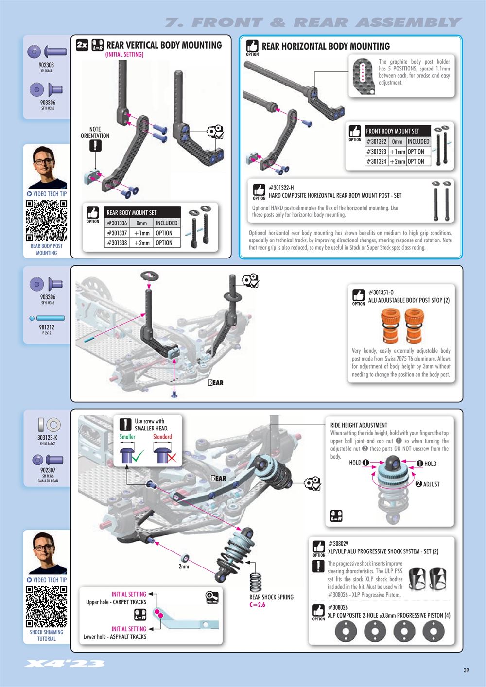 Xray - X4 2023 (X4'23) - Manual - Page 39