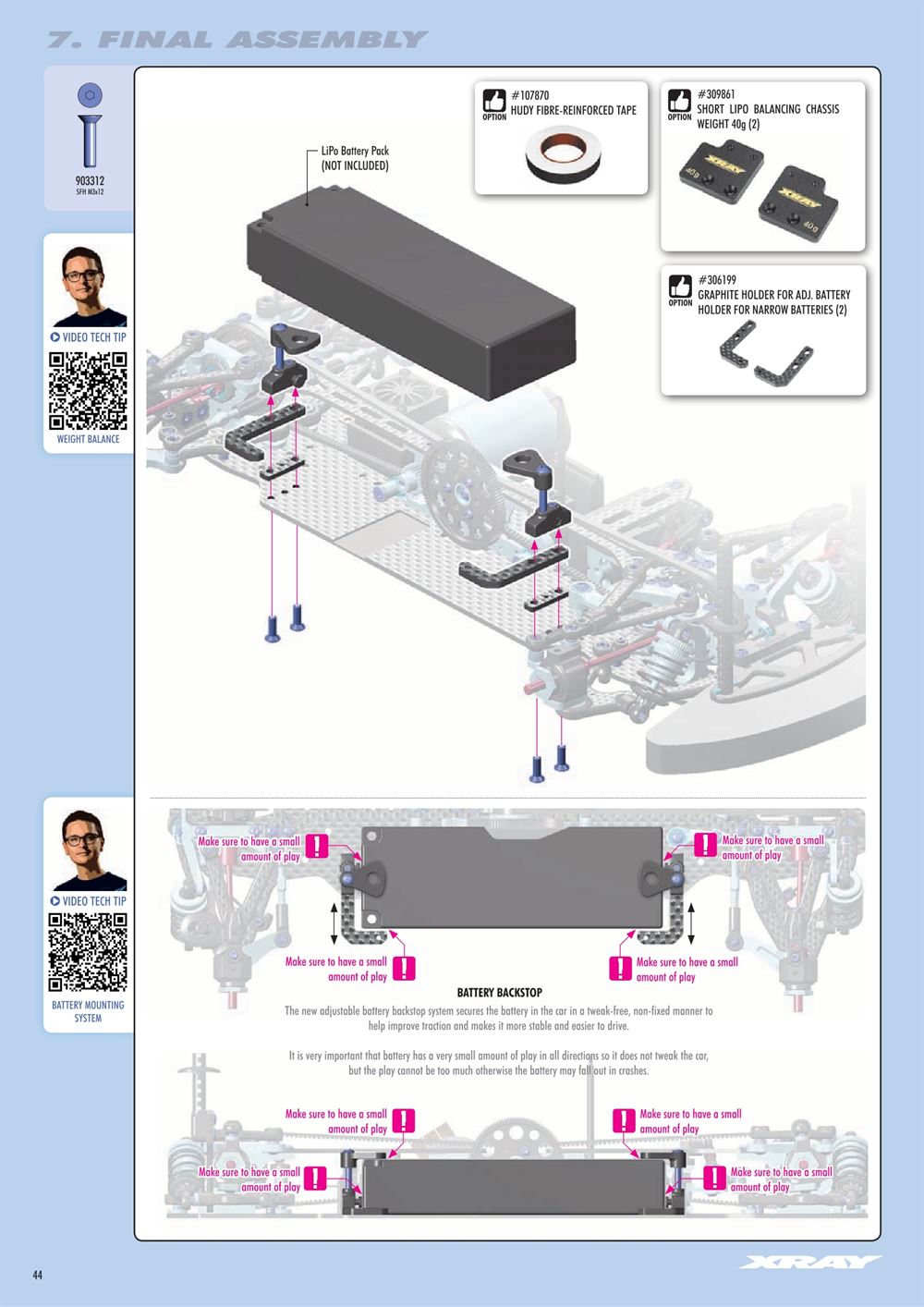 Xray - X4 2023 (X4'23) - Manual - Page 44