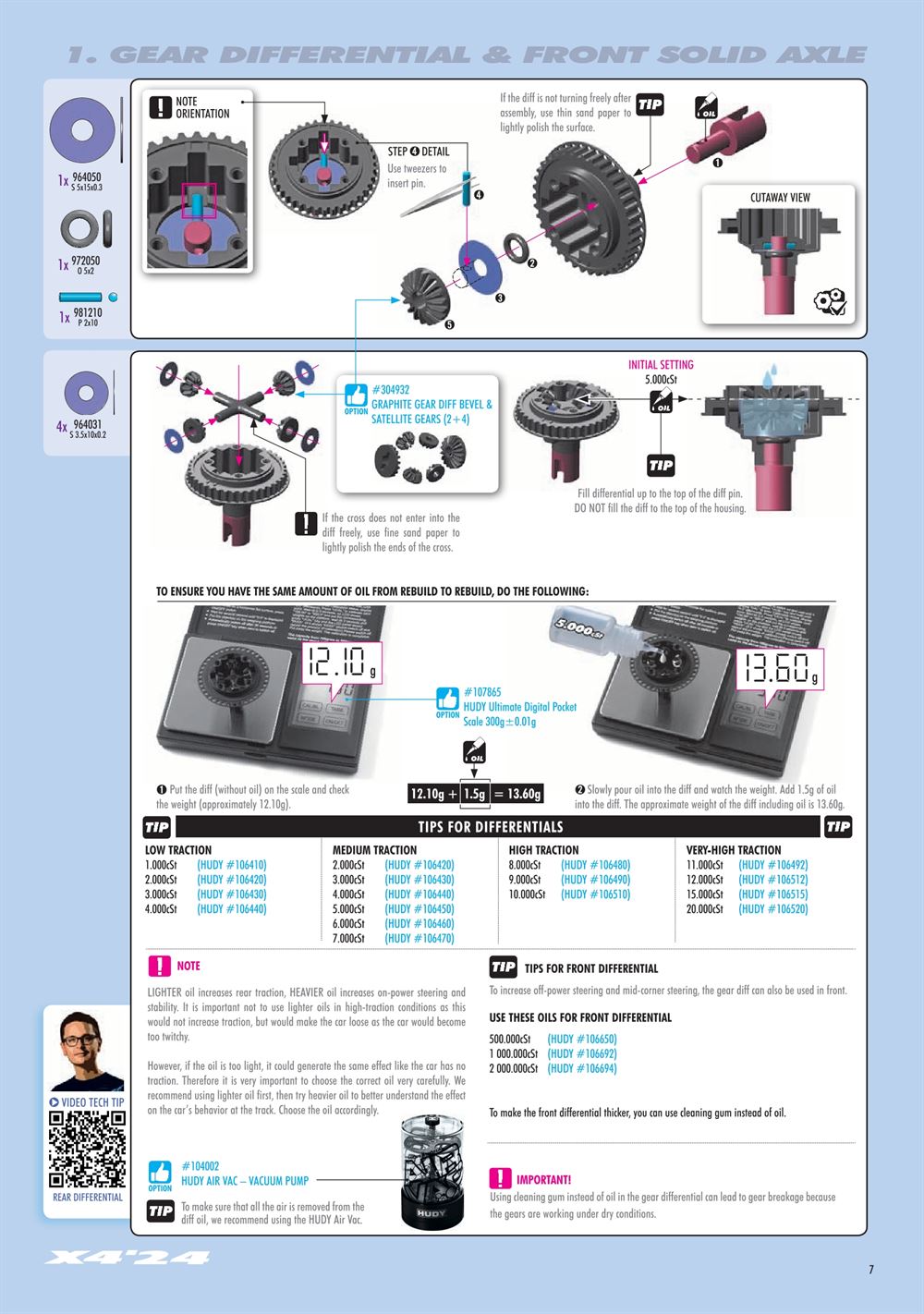 Xray - X4 2024 (X4'24) - Manual - Page 7