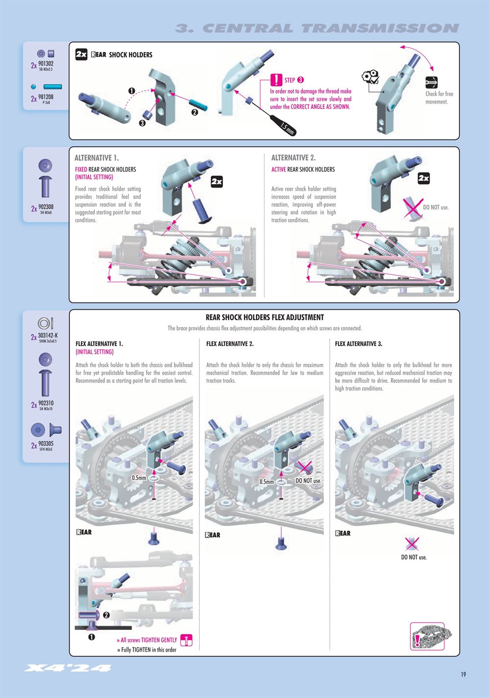 Xray - X4 2024 (X4'24) - Manual - Page 19