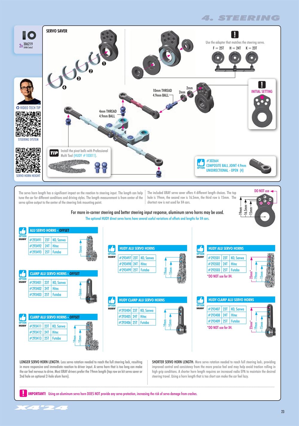 Xray - X4 2024 (X4'24) - Manual - Page 23