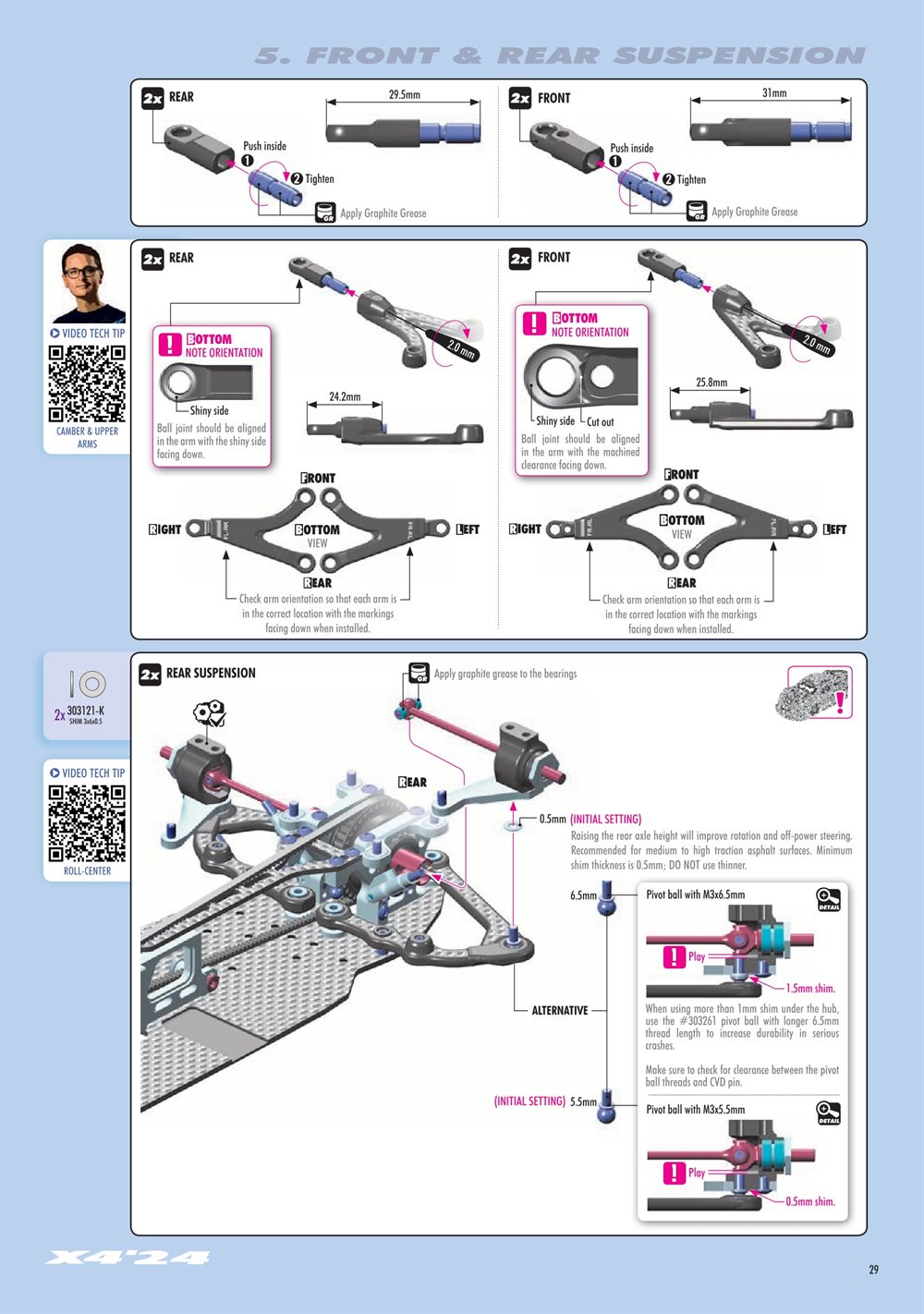 Xray - X4 2024 (X4'24) - Manual - Page 29