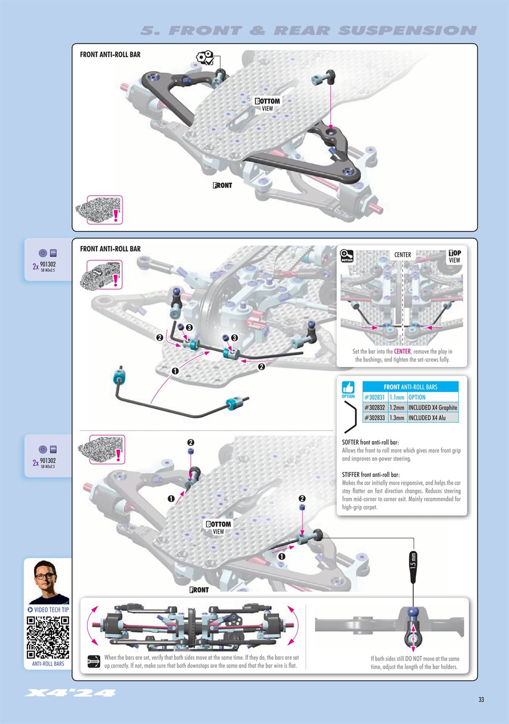 Xray - X4 2024 (X4'24) - Manual - Page 33