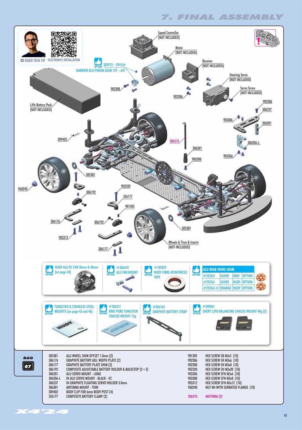 Xray - X4 2024 (X4'24) - Manual - Page 41
