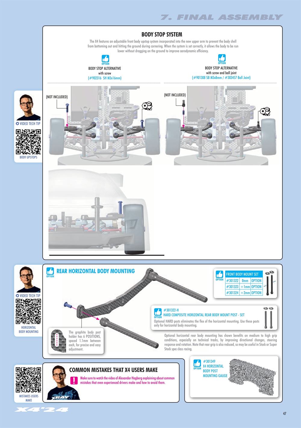 Xray - X4 2024 (X4'24) - Manual - Page 47