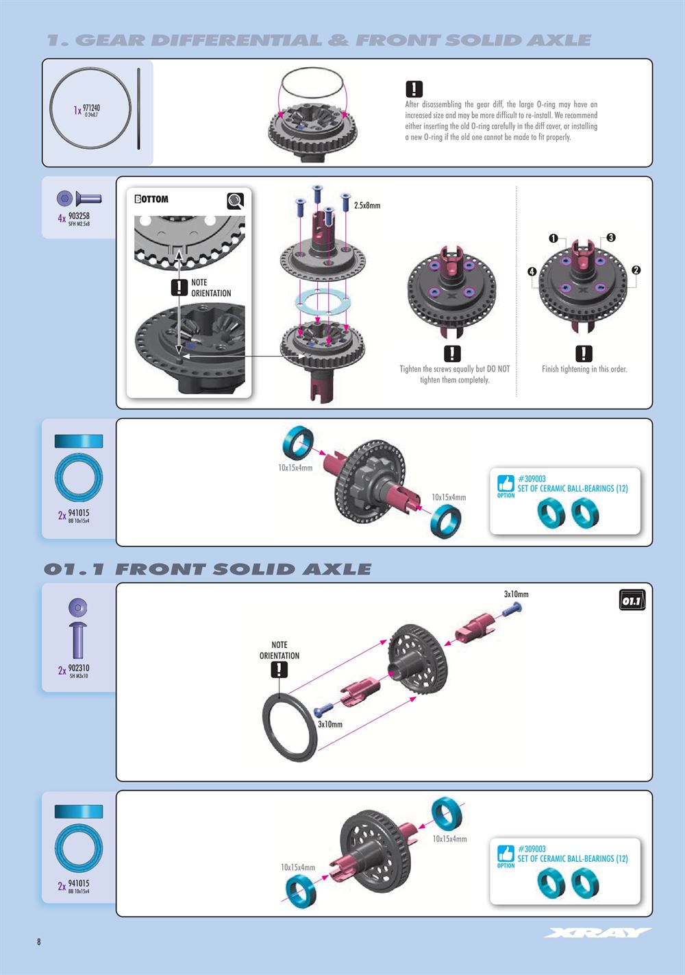 Xray - X4 2025 (X4'25) - Manual - Page 8