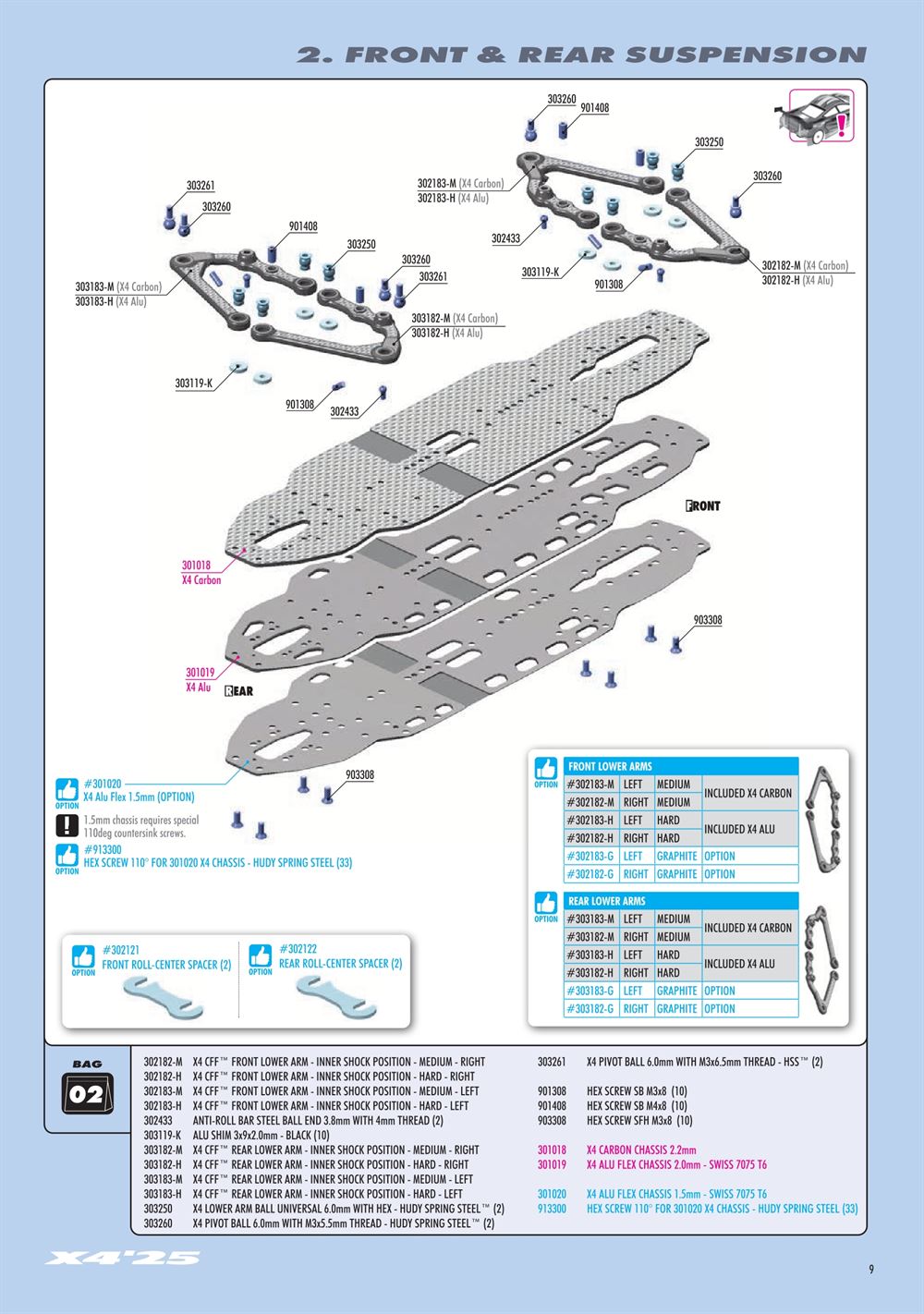 Xray - X4 2025 (X4'25) - Manual - Page 9