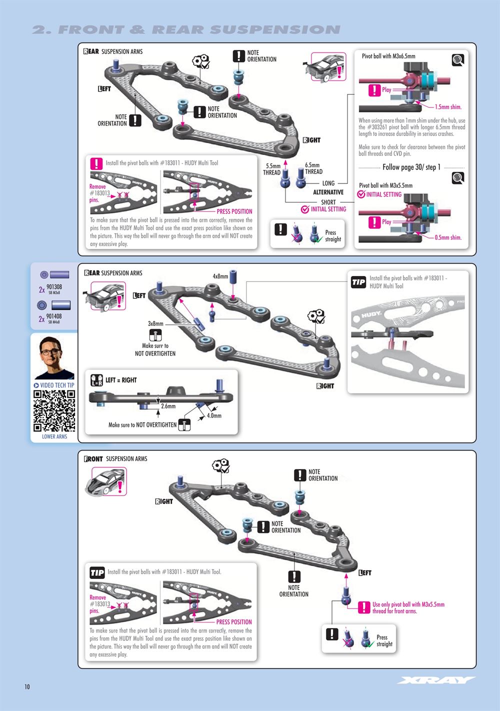 Xray - X4 2025 (X4'25) - Manual - Page 10