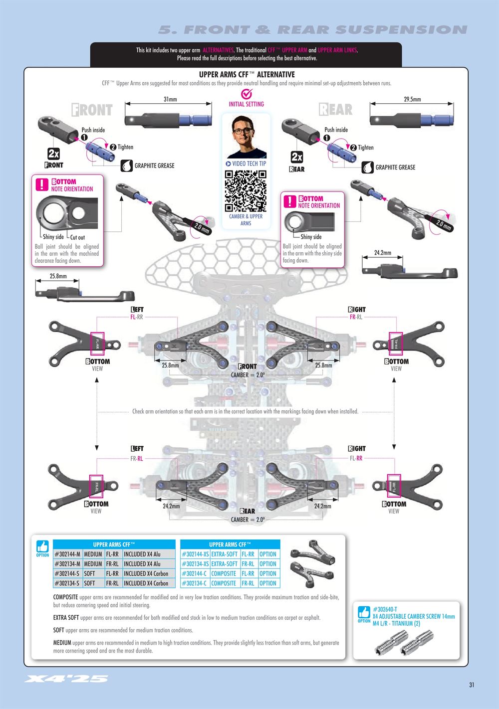 Xray - X4 2025 (X4'25) - Manual - Page 31